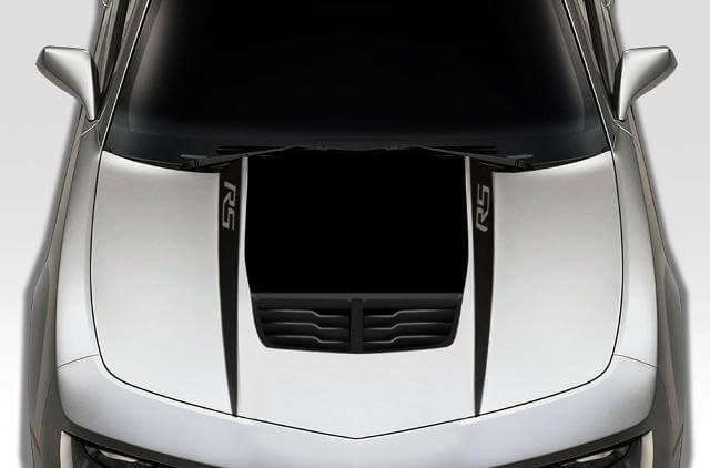 RS Hood Spears Vinyl Decal Kit for Chevrolet Camaro 2010-2015