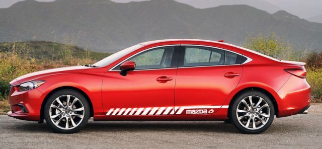 Racing Graphic Stripe Autoseite Vinyl Aufkleber Aufkleber für Mazda 6 2014 - 2018