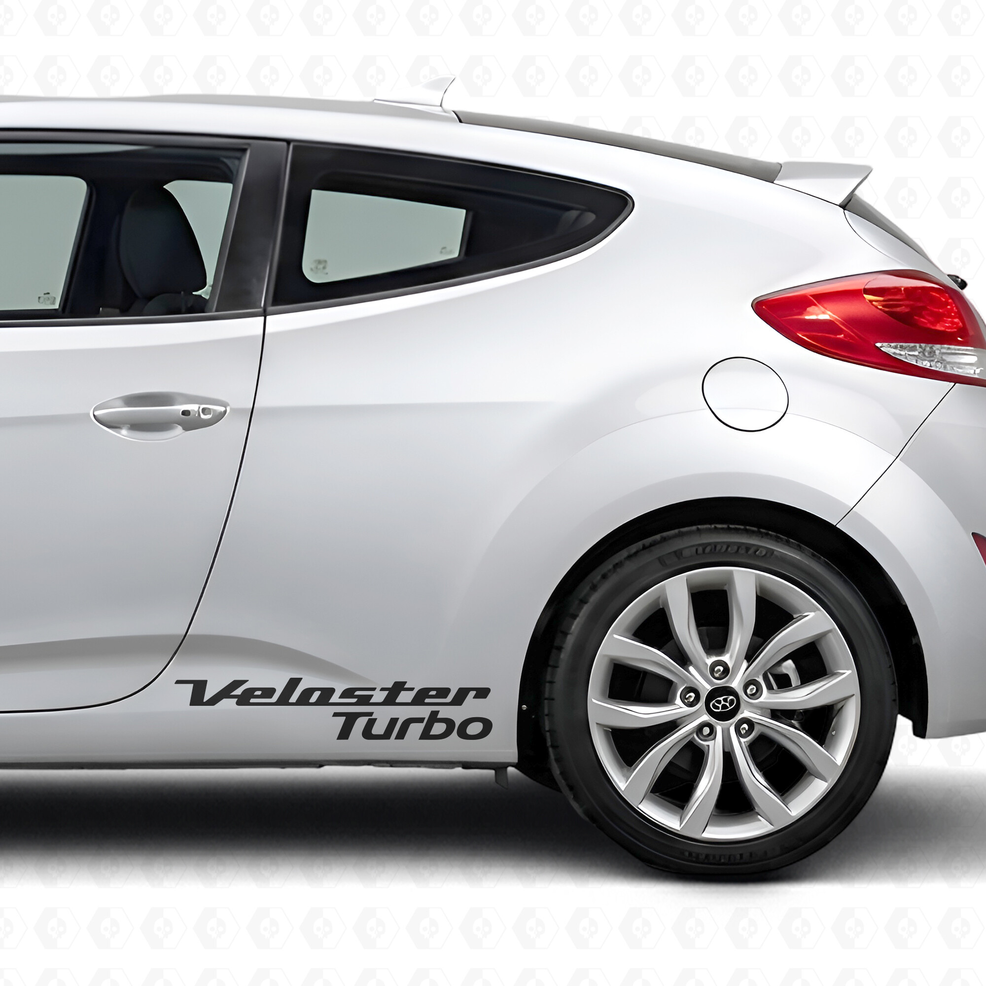 Veloster Turbo Lettering Door Side Vinyl Decal Sticker for Hyundai Veloster