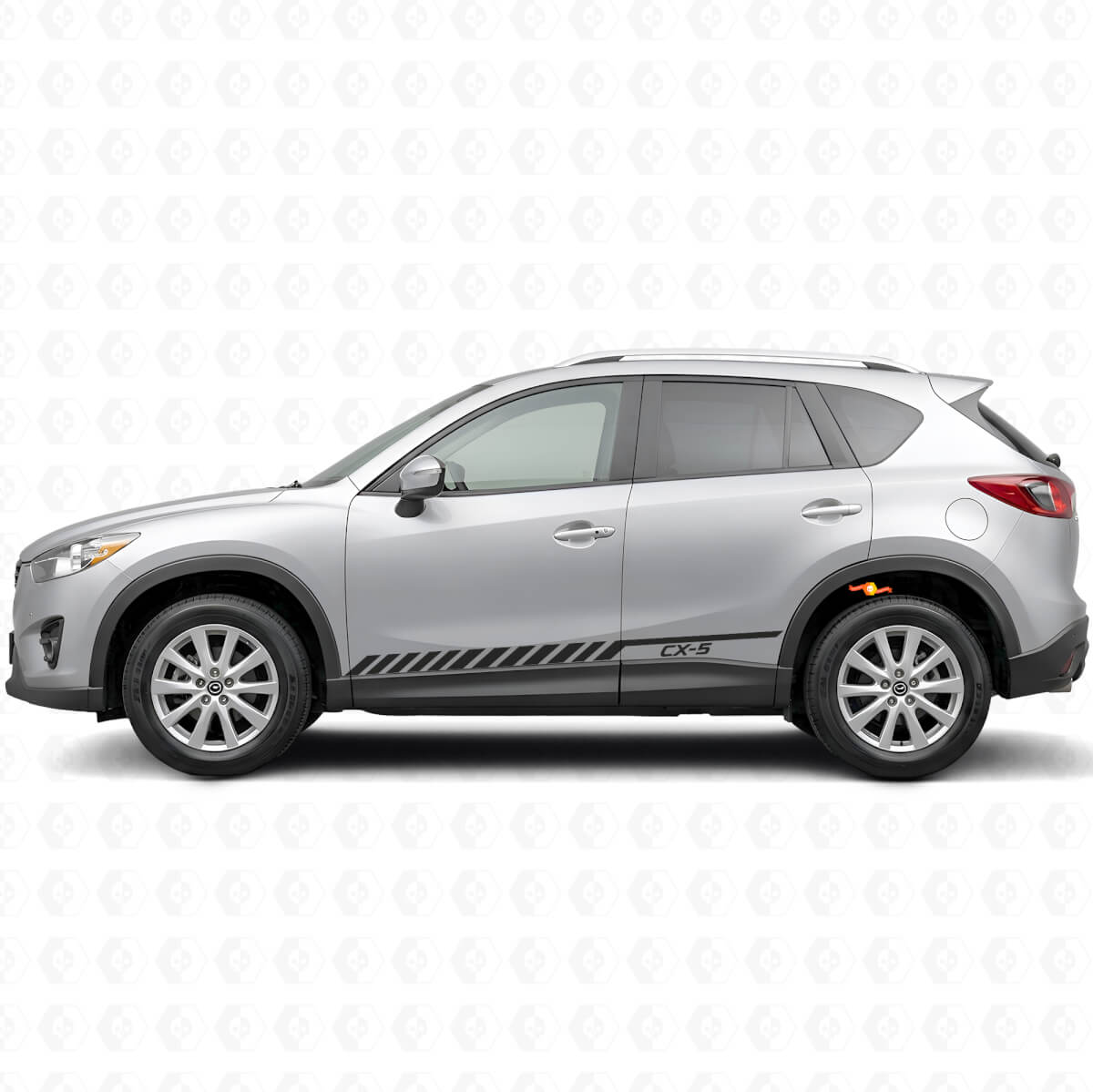 Strobe Racing Stripes Side Vinyl Decal Sticker for Mazda CX-5 2013-2018