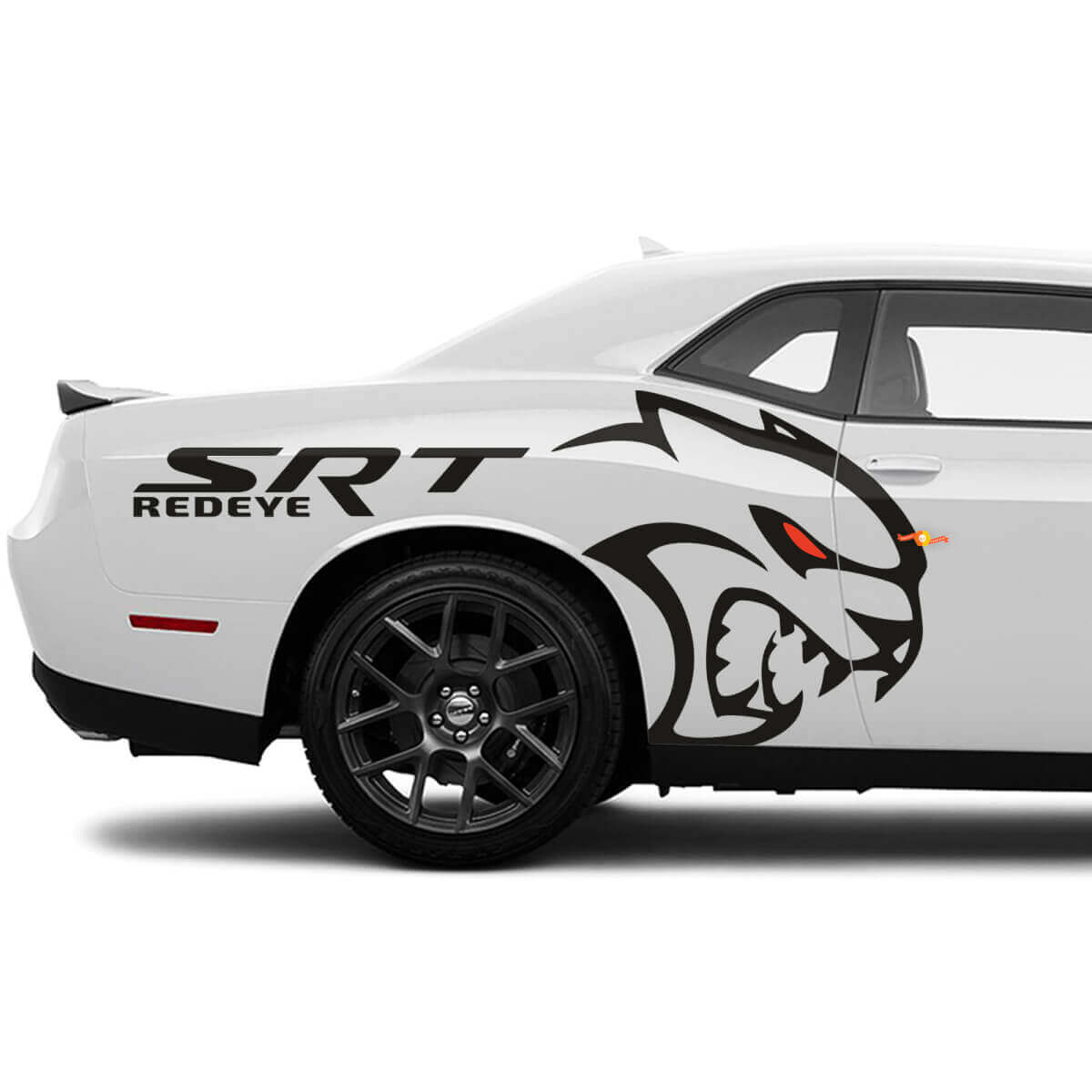 Redeye Side Rear Fender Graphic Decal Stickers for Dodge Challenger