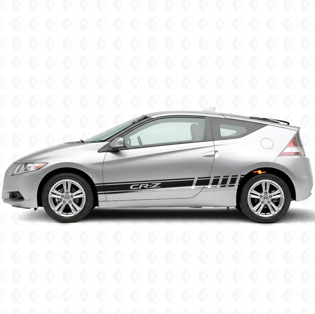 CR-Z Logo Accent Stripes Side Vinyl Decal Sticker for Honda CR-Z
