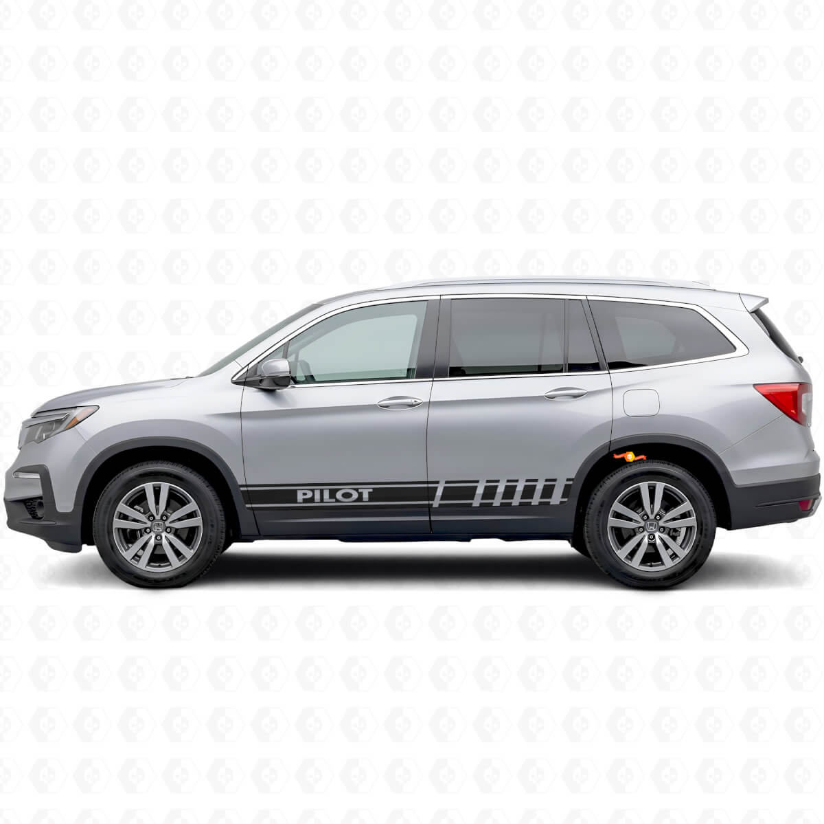 Branded Accent Stripes Side Vinyl Decal Sticker for Honda Pilot