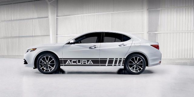 2X mehrfarbige Grafik Acura ILX Acura TLX Acura RLX Car Racing Aufkleber Aufkleber