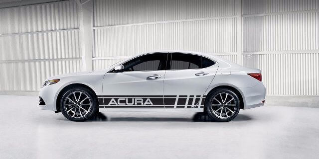 Acura Side Racing Stripes Vinyl Decal Set for Acura ILX TLX RLX