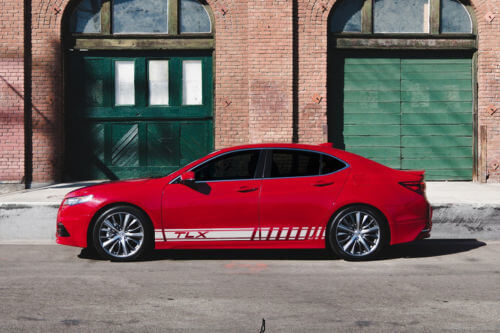 2X Multiple Color Graphics Acura TLX Symbol Car Racing Vinyl Decal Sticker