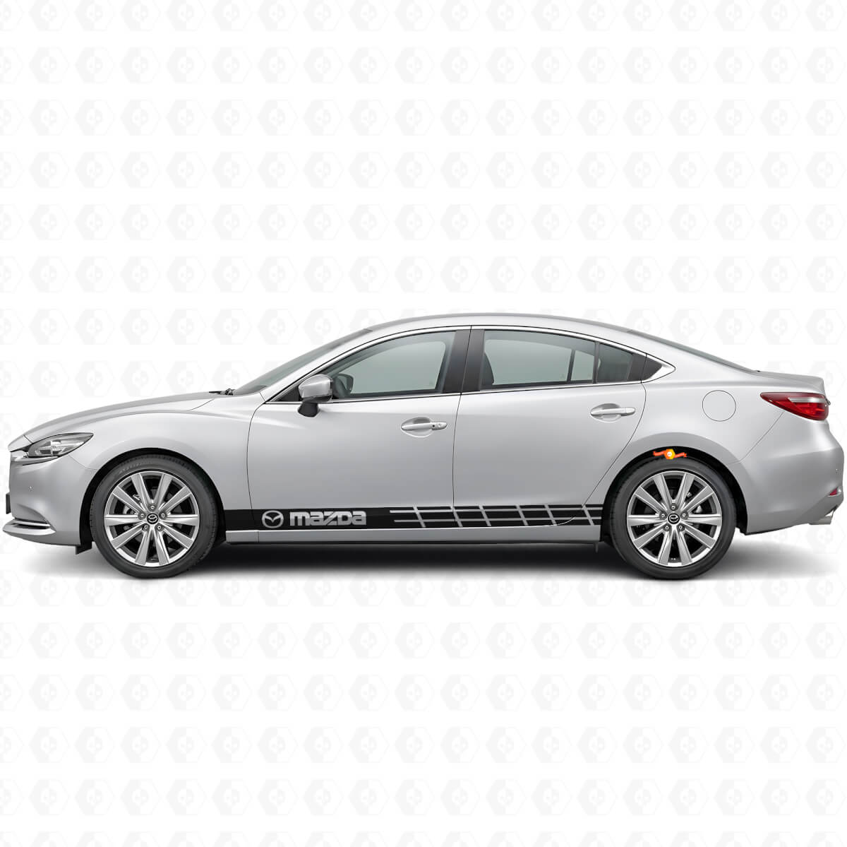 Branded Stripes Side Vinyl Decal Sticker for Mazda Mazda3