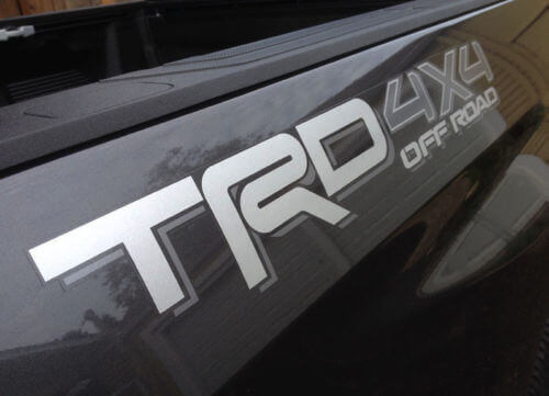 TRD 4x4 Off Road Style Side Vinyl Decal Set for Toyota Tacoma Tundra 4Runner