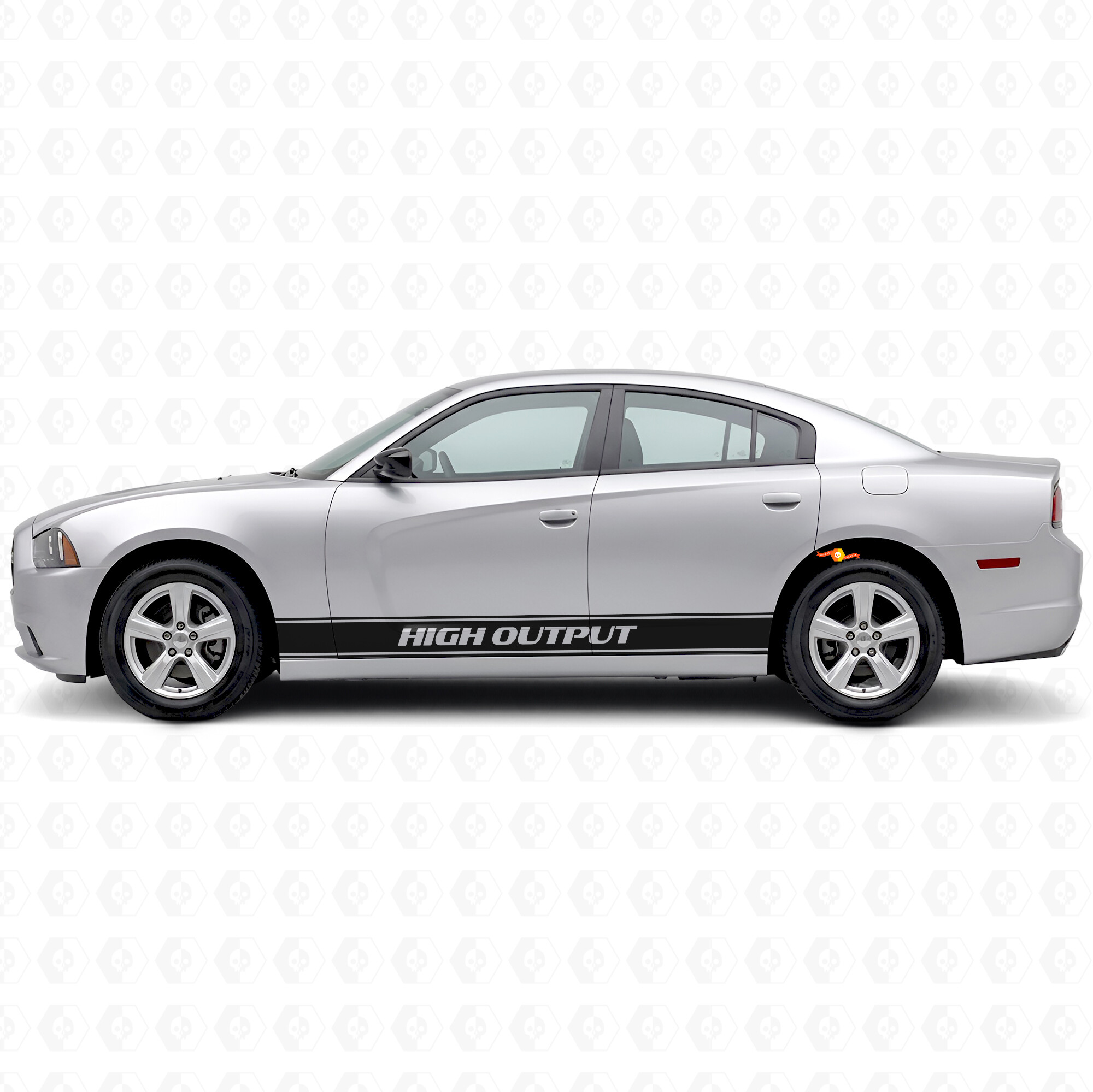 High Output Contour Stripes Side Vinyl Decal Sticker for Dodge Charger 2011-2014