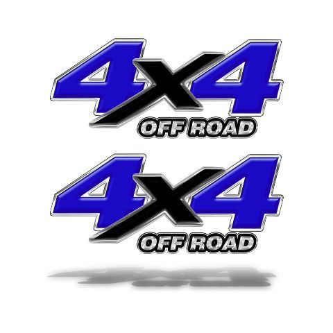 4X4 OFF ROAD DECAL STICKER Blue Graphics Chevy Ford Dodge Truck Mk505OR4