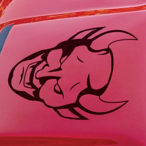 Dodge Demon Challenger SRT Haubenschaufel Logo Ca Vinyl Aufkleber Grafikaufkleber