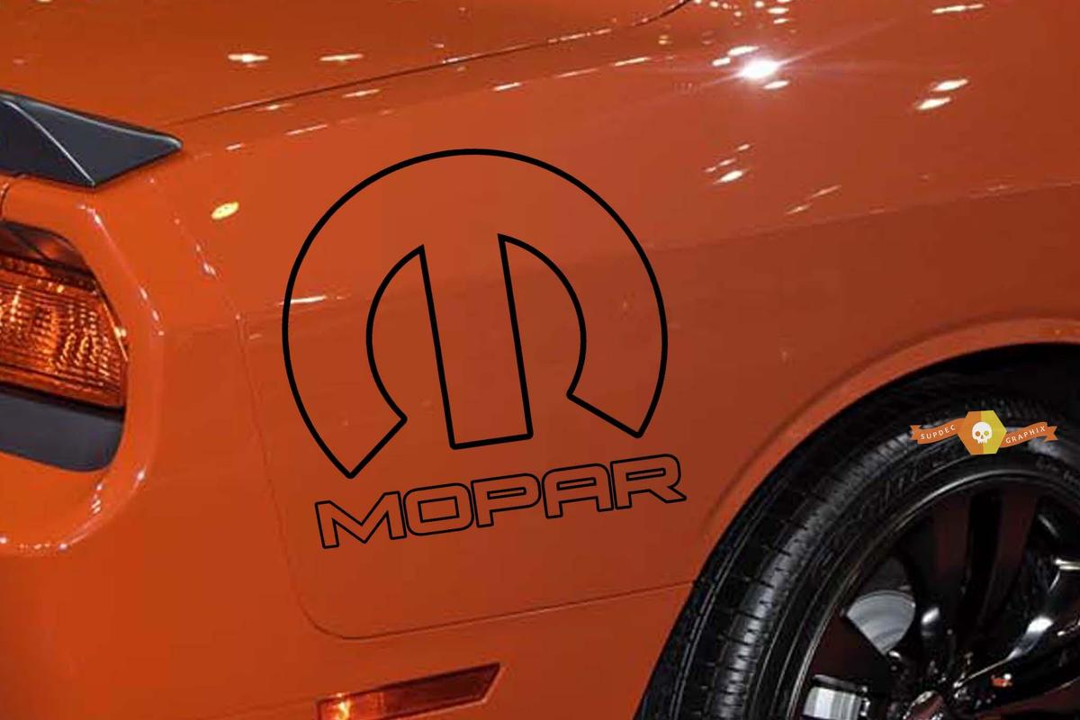 Mopar Logo Side Flare Truck Vinyl Decal Challenger Graphic Car