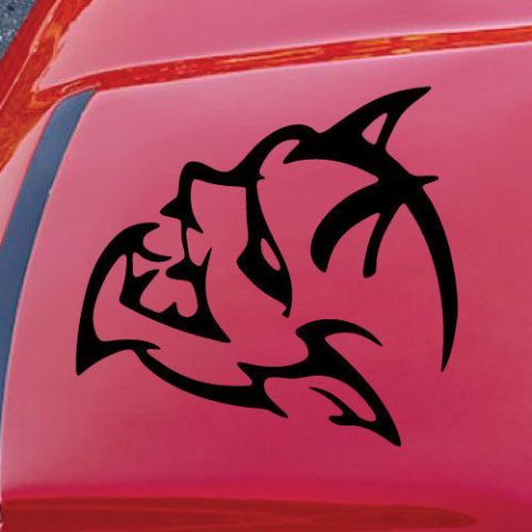 Dodge Demon Challenger SRT Hood Scoop Logo Car Vinyl Decal Graphic Sticker