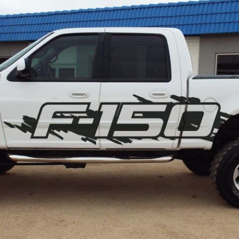 Ford F 150 Side Splash Grunge F150 Vinyl Decal Graphic Pickup Pick Up Bed Truck