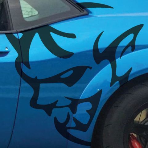 Dodge Demon Challenger SRT Large Side Logo Car Vinyl Decal Graphic Sticker Cast