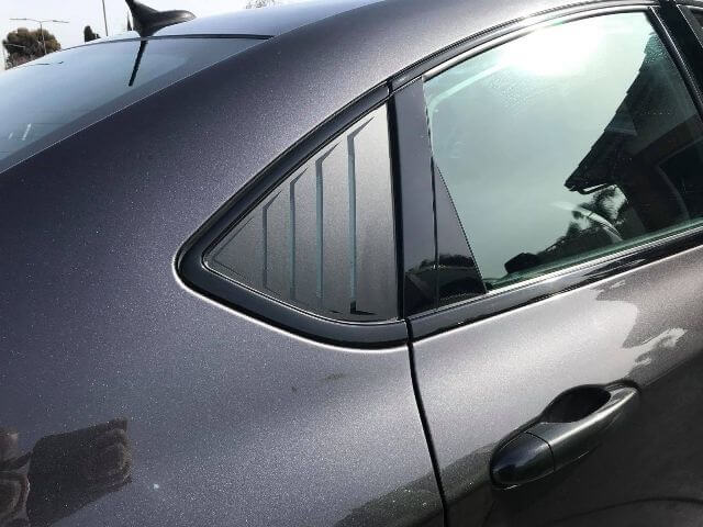 Vent-Style Rear Side Window Vinyl Decals for Dodge Dart 2013-2016
