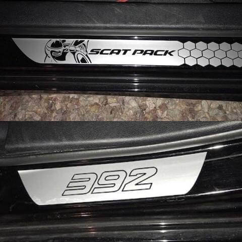 Scat Pack 392 Style Door Sill Vinyl Decal Set for Dodge Charger