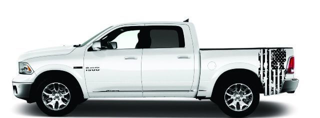 Chevy Silverado American Flag Bed Sticker Decal Set Chevrolet Gmc Sierra 2014