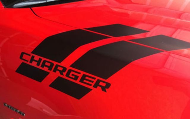 Branded Fender Hash Stripe Vinyl Decals for Dodge Charger 2012-2018
