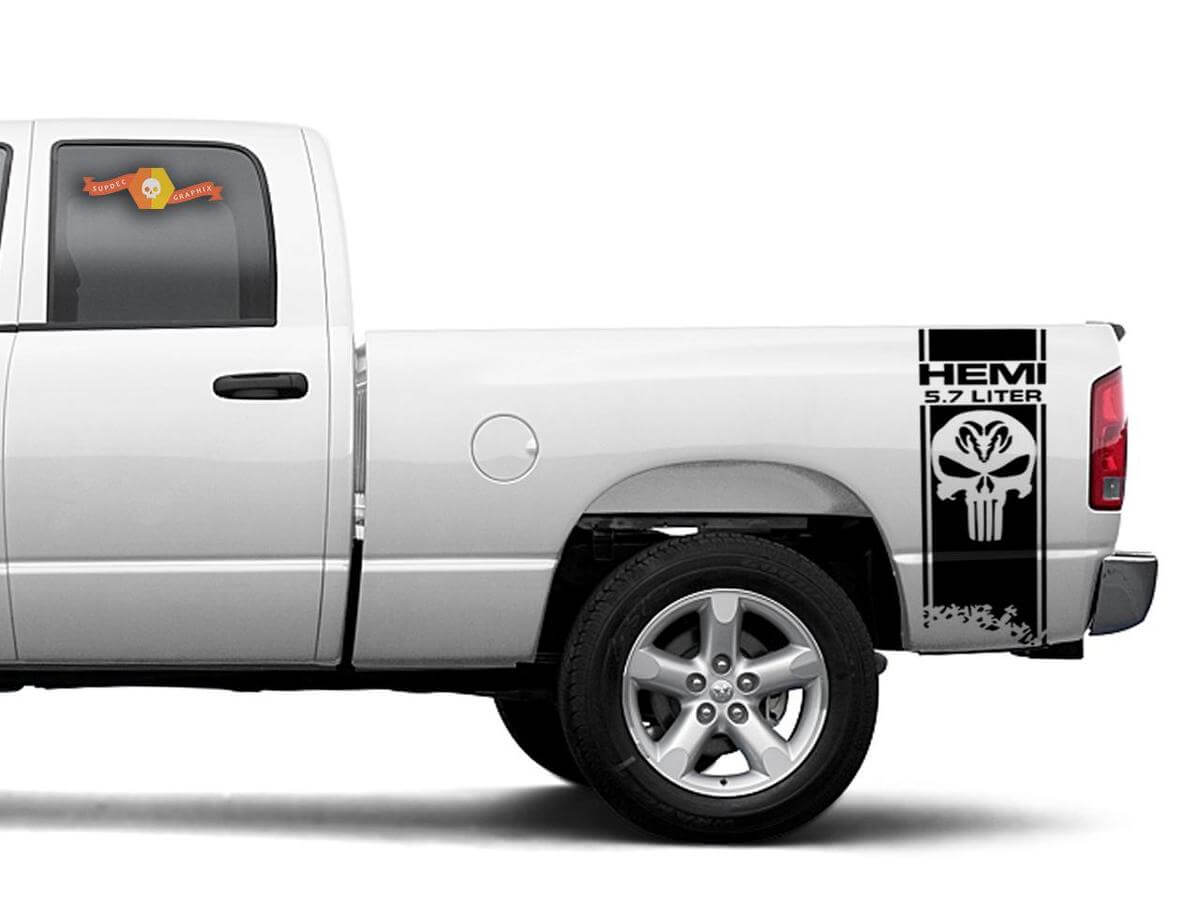 2x Body Decals Stickers 5.7L Vinyl for Dodge Ram 1500 2500 3500