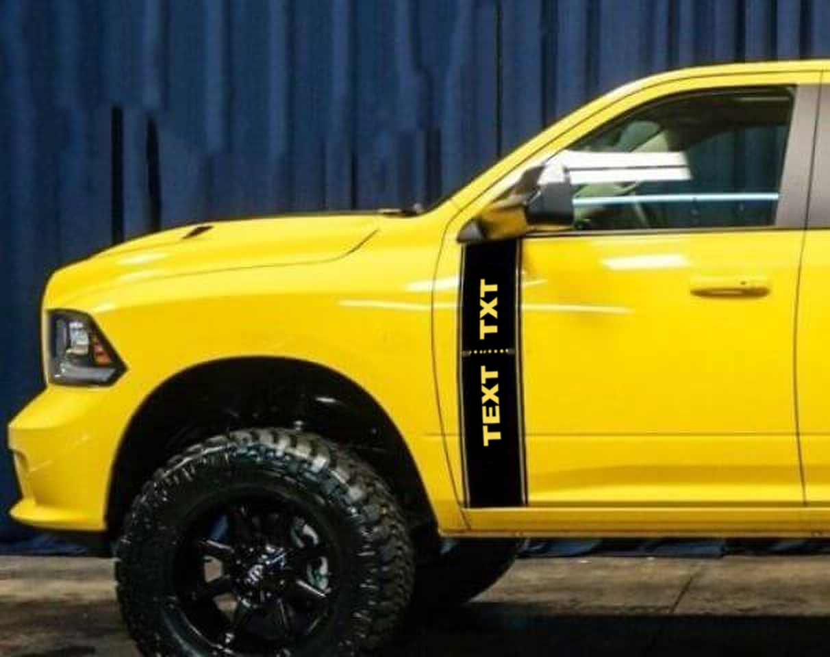 Side Door Graphic Stripe Decal Sticker Custom for Dodge Ram 1500 2009-2016