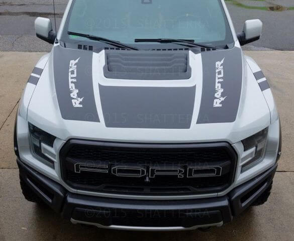 Dual Hood Graphic Vinyl Stripe Predator Svt Rph-003 Decal for Ford F-150 Raptor