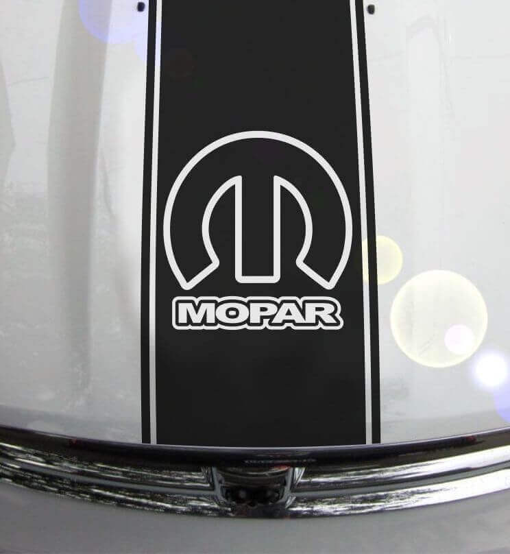 Mopar Hood Stripes Vinyl Decal for Dodge Ram 1500 2500 3500