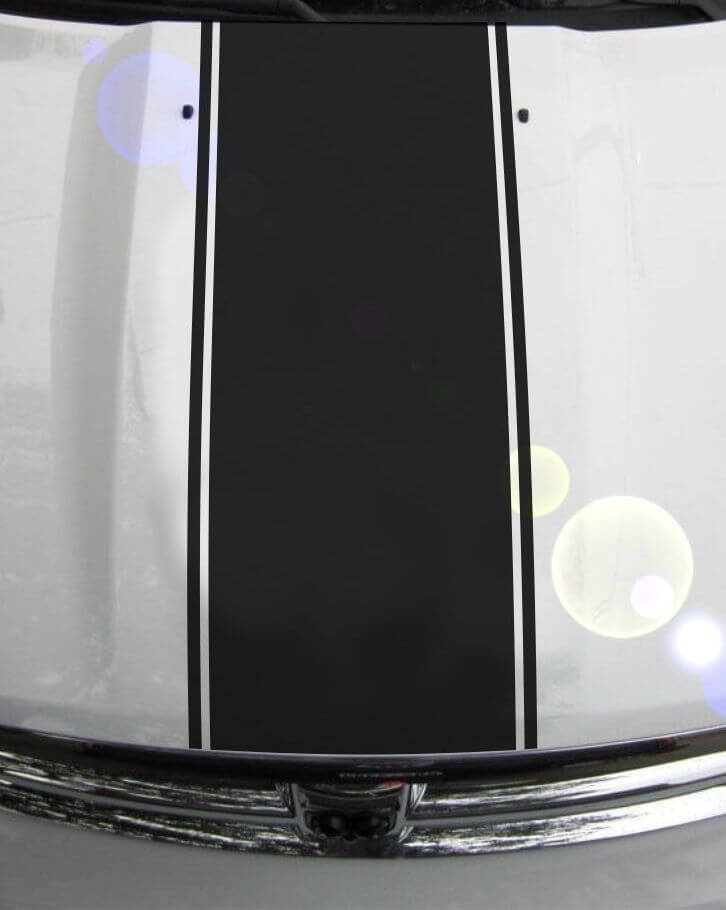 Hood Stripes Vinyl Decal Sticker Graphic DH-000 for Dodge Ram 1500 2500 3500