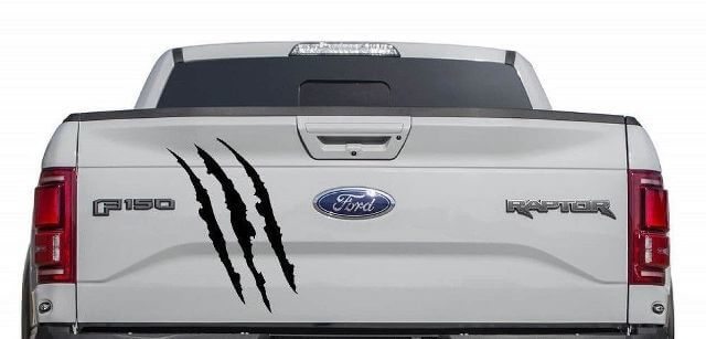 Bed Tailgate Claw Scratch Graphics Decal for Musclecar truck power truck