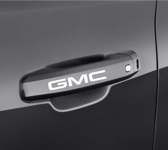 GMC Door Handle Vinyl Decals Set for GMC Acadia Sierra Yukon