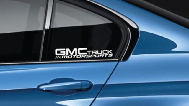 GMC Truck Motorsports Side Window Vinyl Decal Kit For GMC