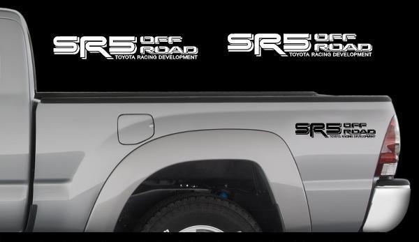 SR5 4X4 off road decal for Toyota Tacoma Tundra pickup truck bedside Set of 2