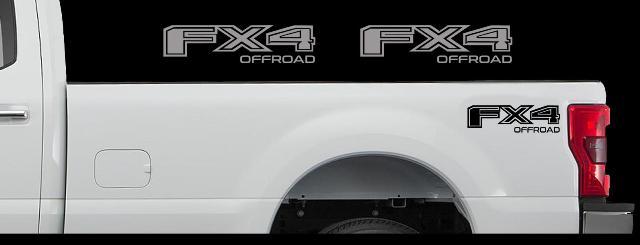 Ford F-250 FX4 OFF ROAD LKW-Ladefläche Aufkleber Set Vinyl Aufkleber 2015-2018