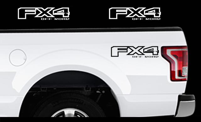 2015-2017 Ford F-150 Fx4 OFF ROAD Truck Bed Decal Set Vinyl Stickers
