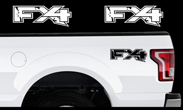 4x4 Off Road Truck Bed Decal Set For Ford F150 Raptor Vinyl Stickers 16"x5" SUBD