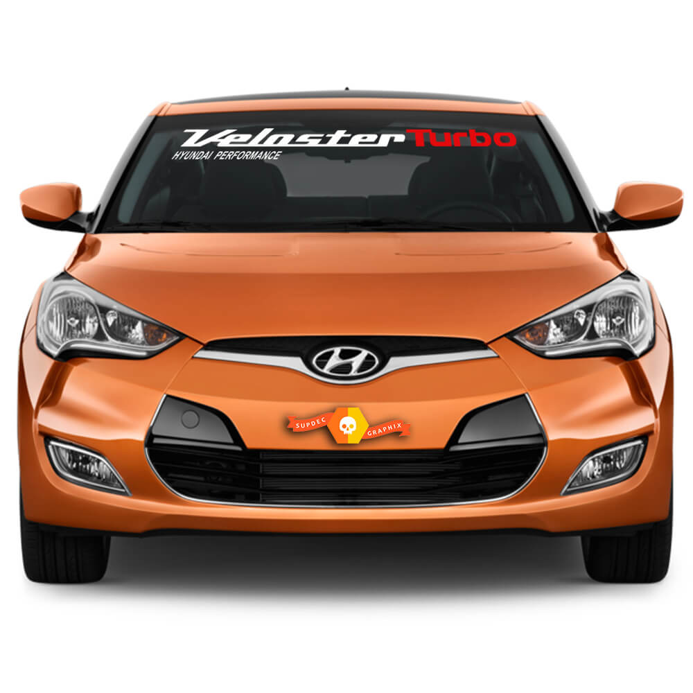 Windshield Decal Fits HYUNDAI Veloster Turbo 2011, 2012, 2013 to 2017