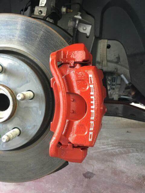 Curved Brake Caliper Vinyl Decal Set of 8 for Chevrolet Camaro