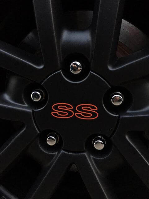 SS Wheel Center Cap Vinyl Decals Set for Chevrolet Camaro