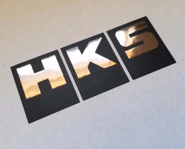HKS Sticker decal vinyl racing turbo power Flat Black Black chrome other colors