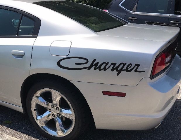 x2 Dodge Charger RT back side fender vinyl decals Hemi mopar Graphics logo sport
