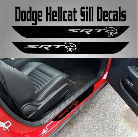 2015 2016 2017 Hellcat Srt Dodge Challenger Vinyl Door Sill Decals 392 Hemi