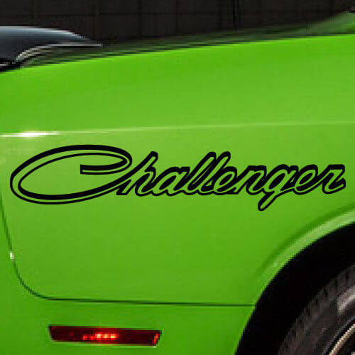 Logo Graphic Vinyl Decal Sticker Reflective Options for Dodge Challenger