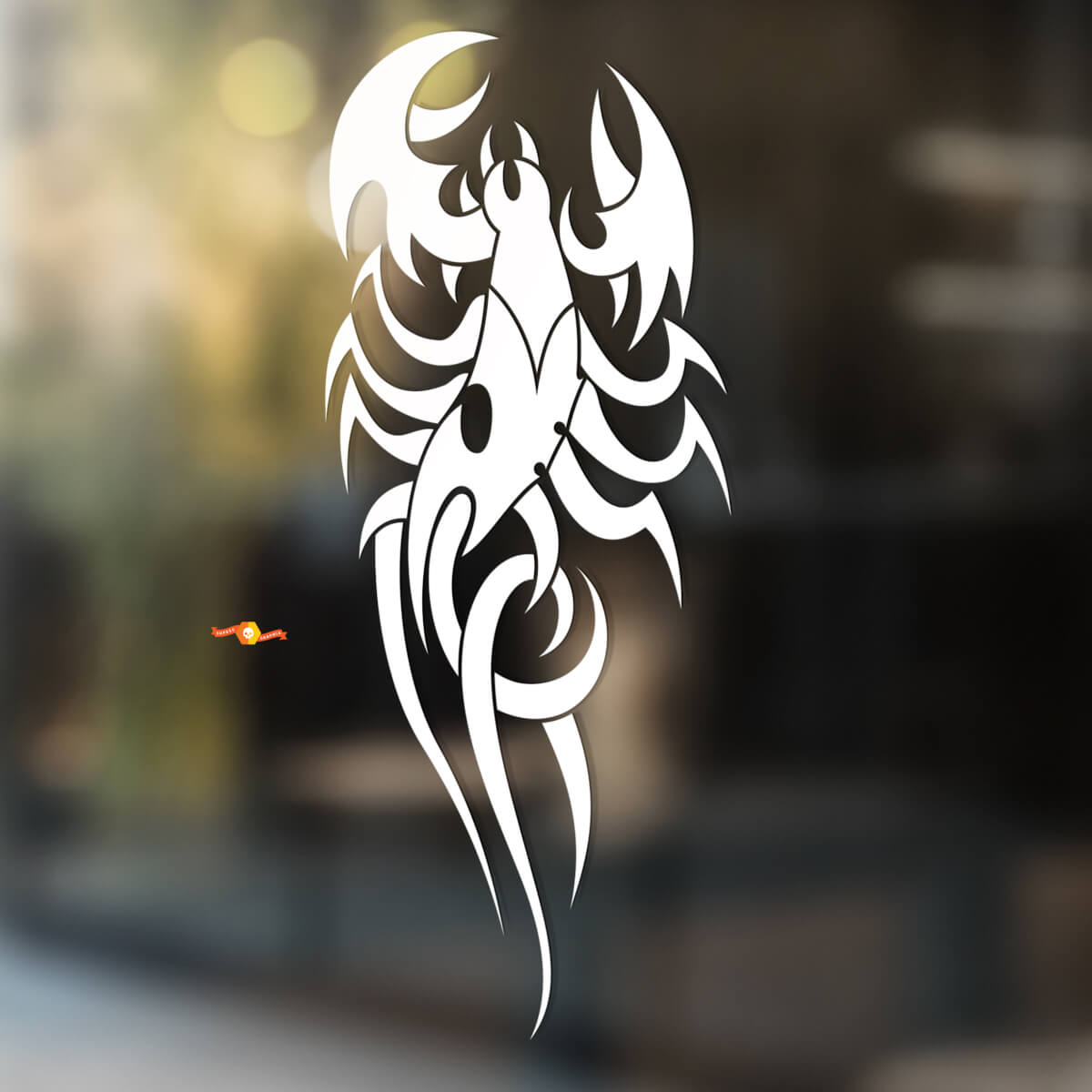 Scorpion Smooth Curved Lines Universal Vinyl Decal Sticker