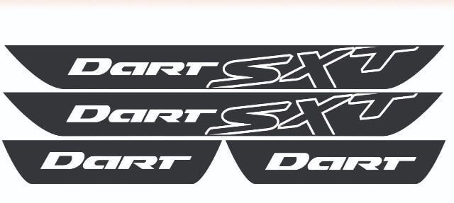 Dodge Dart SXT Vinyl Door Sill Stickers Decals 2013 2014 2015 2016