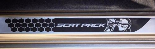SCAT PACK Challenger Door Sill Decals Dodge Honeycomb 2015 2016 2017 2018 392 Scatpack