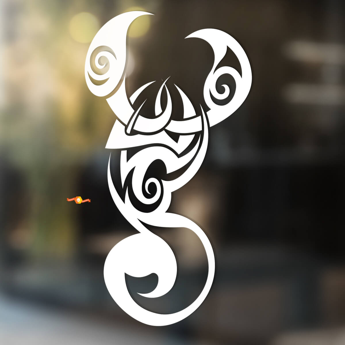 Scorpion Smooth Tribal Style Universal Vinyl Decal Sticker