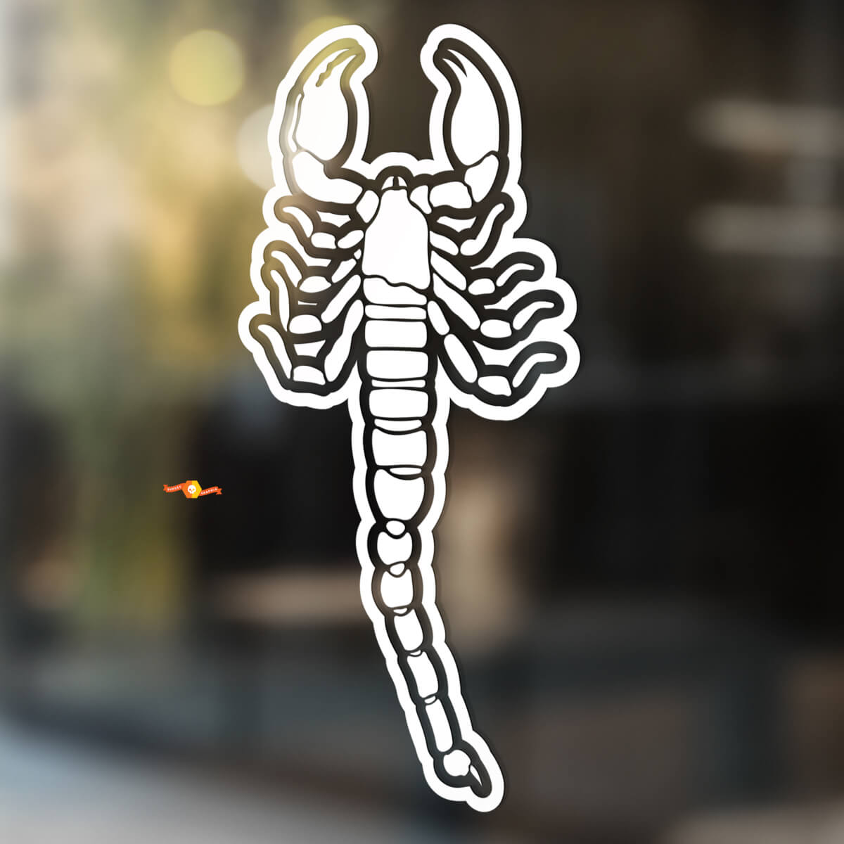 Desert Scorpion with Contour Universal Vinyl Decal Sticker