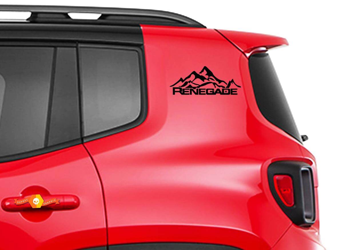 Vinyl Door Decal Sticker Side Graphic Set 2 for Jeep Renegade