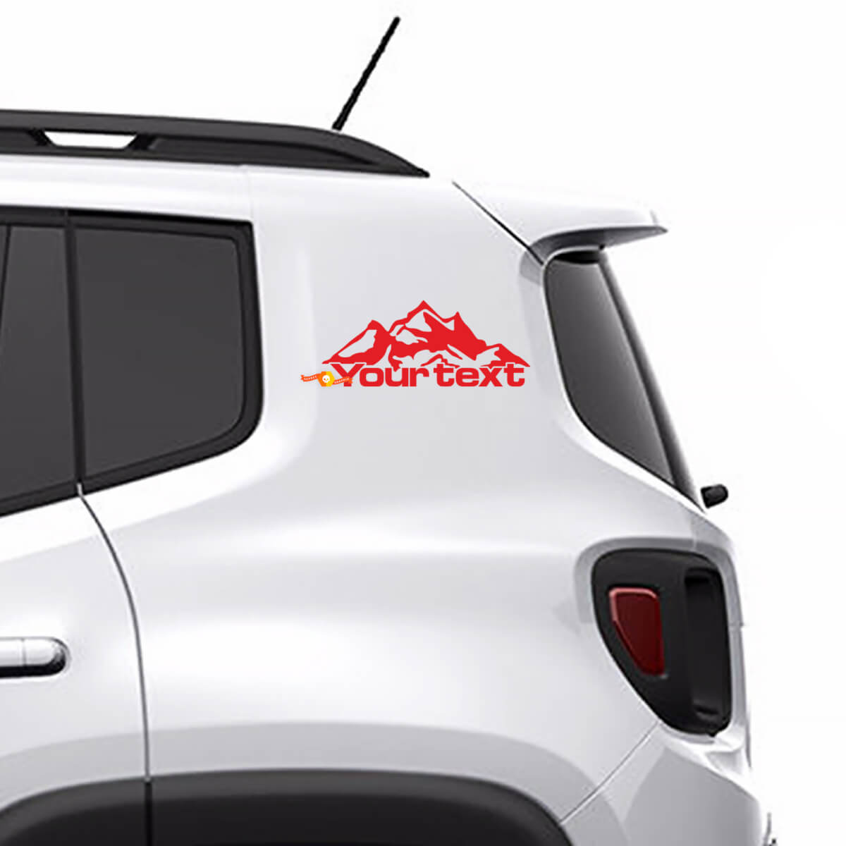 Pair Vinyl Door Decal Sticker Side Graphic Set for Jeep Renegade