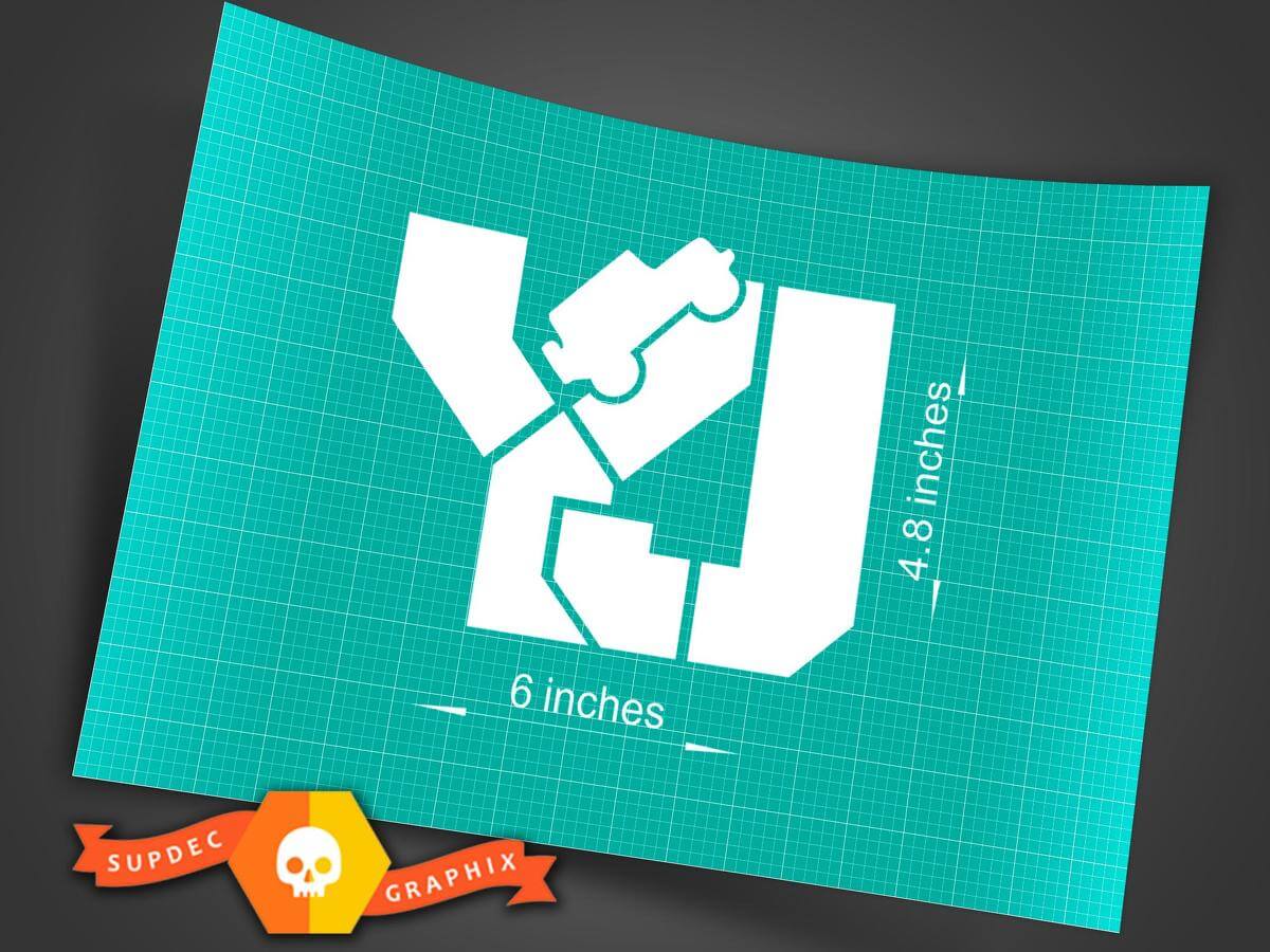 Hood Door Fender Decal Stickers for Jeep Wrangler YJ Rubicon